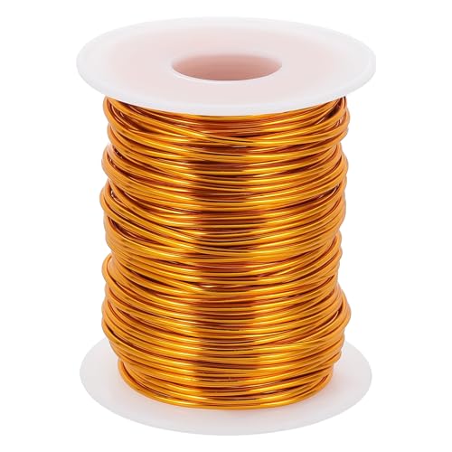 uxcell 1,5 mm eloxierter Aluminiumdraht für Schmuckherstellung, biegsamer, flexibler Draht für Heimwerker, Heimdekoration, Garten-Skulptur, goldfarben, 1,5 mm uxcell 1,5 mm eloxierter Aluminiumdraht für Schmuckherstellung, biegsamer, flexibler Draht für Heimwerker, Heimdekoration, Garten-Skulptur, goldfarben, 1,5 mm von uxcell