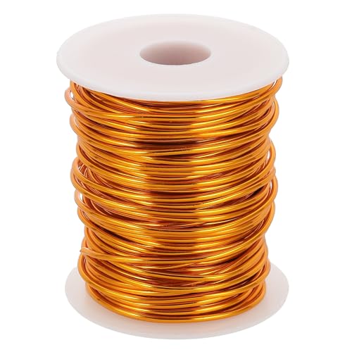 uxcell 12 Gauge / 2 mm eloxierter Aluminiumdraht für Schmuckherstellung, 30 m, biegbarer, flexibler Draht für Heimwerker, Heimdekoration, Gartenarbeit, Skulptur, Gold uxcell 12 Gauge / 2 mm eloxierter Aluminiumdraht für Schmuckherstellung, 30 m, biegbarer, flexibler Draht für Heimwerker, Heimdekoration, Gartenarbeit, Skulptur, Gold von uxcell