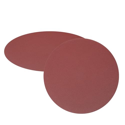 uxcell 2 x 25,4 cm Schleifscheiben, Körnung 150, Aluminiumoxid, Klett-Rückseite, Schleifpapier, runde Nass-/Trockenschleifpapier, Sand, Autolack, Holz, Metall von uxcell