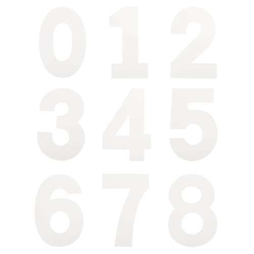 uxcell 25,4 cm Kunststoff-Zahlenschablonen-Set 0–8 Adressnummern, Schablonen für Kuchenschablone, Adressnummer, Malschablonen, Vorlagen von uxcell