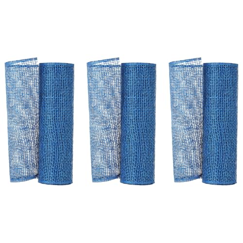 uxcell 3 Stück dekoratives Netzband, 25,4 cm x 4,5 m Netzband, Rolle, Metallic, für Weihnachtsbaumkranz, Dekoration, Blau uxcell 3 Stück dekoratives Netzband, 25,4 cm x 4,5 m Netzband, Rolle, Metallic, für Weihnachtsbaumkranz, Dekoration, Blau von uxcell