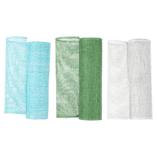 uxcell 3 Stück dekoratives Netzband, 25,4 cm x 4,5 m Netzband, Rolle, Metallic, für Weihnachtsbaumkranz, Dekoration, Grün/Hellblau/Weiß uxcell 3 Stück dekoratives Netzband, 25,4 cm x 4,5 m Netzband, Rolle, Metallic, für Weihnachtsbaumkranz, Dekoration, Grün/Hellblau/Weiß von uxcell