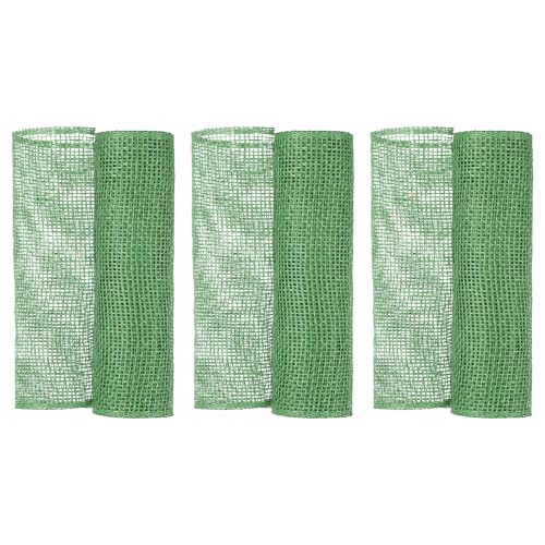 uxcell 3 Stück dekoratives Netzband, 25,4 cm x 4,5 m Netzband, Rolle, Metallic, für Weihnachtsbaumkranz, Dekoration, Grün uxcell 3 Stück dekoratives Netzband, 25,4 cm x 4,5 m Netzband, Rolle, Metallic, für Weihnachtsbaumkranz, Dekoration, Grün von uxcell