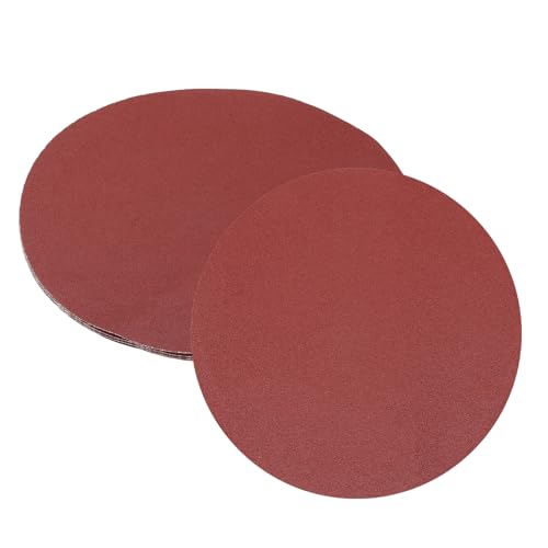 uxcell 5 x 25,4 cm Schleifscheiben, Körnung 80, Aluminiumoxid, Klett-Rückseite, Schleifpapier, runde Nass-/Trockenschleifpapiere, Sand, Autolack, Holz, Metall von uxcell