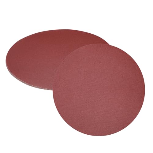 uxcell 5 x 30,5 cm Schleifscheiben, Körnung 150, Aluminiumoxid, Klett-Rückseite, Schleifpapier, runde Nass-/Trockenschleifpapier, Sand, Autolack, Holz, Metall von uxcell