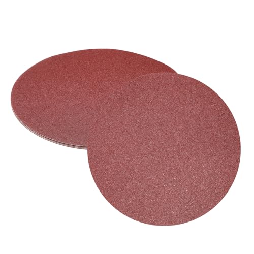 uxcell 5 x 30,5 cm Schleifscheiben, Körnung 60, Aluminiumoxid, Klett-Rückseite, Schleifpapier, runde Nass-/Trockenschleifpapier, Sand, Autolack, Holz, Metall von uxcell
