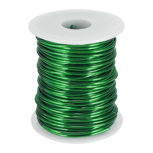 uxcell Eloxierter Aluminiumdraht für Schmuckherstellung, 12 Gauge/2 mm, biegsamer, flexibler Draht für Heimwerker, Heimdekoration, Gartenarbeit, Skulptur, Grün uxcell Eloxierter Aluminiumdraht für Schmuckherstellung, 12 Gauge/2 mm, biegsamer, flexibler Draht für Heimwerker, Heimdekoration, Gartenarbeit, Skulptur, Grün von uxcell