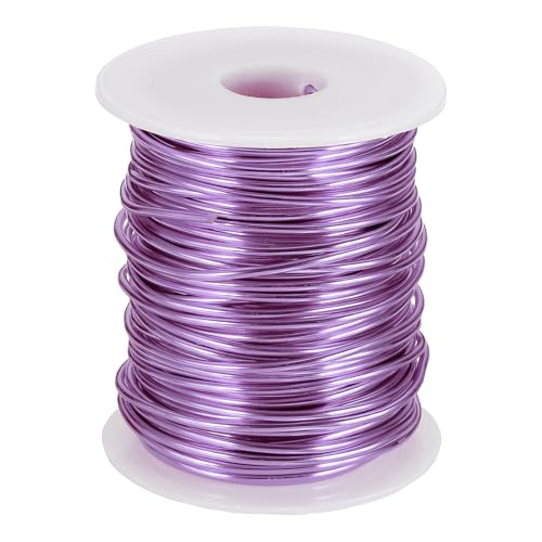 uxcell Eloxierter Aluminiumdraht für Schmuckherstellung, 12 Gauge/2 mm, biegsamer, flexibler Draht für Heimwerker, Heimdekoration, Gartenarbeit, Skulptur, Hellviolett uxcell Eloxierter Aluminiumdraht für Schmuckherstellung, 12 Gauge/2 mm, biegsamer, flexibler Draht für Heimwerker, Heimdekoration, Gartenarbeit, Skulptur, Hellviolett von uxcell