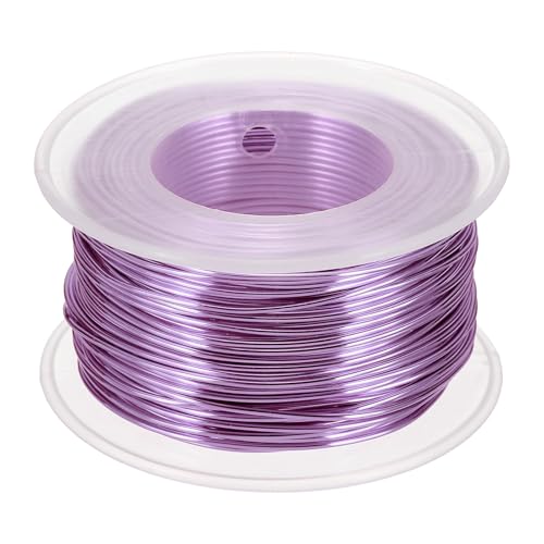 uxcell Eloxierter Aluminiumdraht für Schmuckherstellung, 18 Gauge/1 mm, biegsamer, flexibler Draht für Heimwerker, Heimdekoration, Gartenarbeit, Skulptur, Hellviolett uxcell Eloxierter Aluminiumdraht für Schmuckherstellung, 18 Gauge/1 mm, biegsamer, flexibler Draht für Heimwerker, Heimdekoration, Gartenarbeit, Skulptur, Hellviolett von uxcell