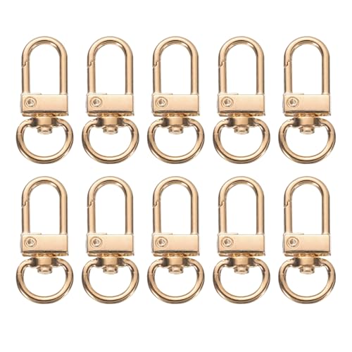 uxcell Karabinerverschlüsse mit Drehgelenk, Schlüsselanhänger, 10 Stück, drehbar, Karabinerhaken, Schlüsselring für Schmuckherstellung, Bastelzubehör, Metall uxcell Karabinerverschlüsse mit Drehgelenk, Schlüsselanhänger, 10 Stück, drehbar, Karabinerhaken, Schlüsselring für Schmuckherstellung, Bastelzubehör, Metall von uxcell