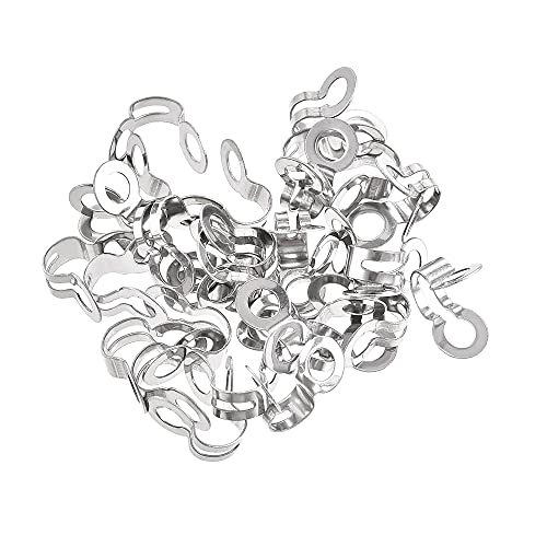 uxcell Kugelkettenverbinder, 3 mm, 3,2 mm, Doppelring-Stil, Edelstahl, Schlaufenverbindung, 30 Stück von uxcell