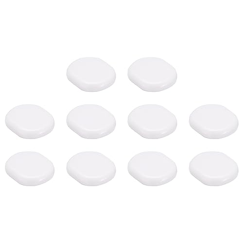 uxcell Ohrring-Pads, 50 Stück – Silikon-Ohrstecker-Verschlüsse, bequeme Ohrclips (weiß, 15 x 12 mm) von uxcell