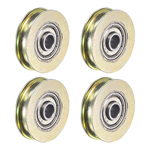 uxcell Schiebetür-Rolle, U-Rille, 6,4 mm Schaft-Loch, 32 mm Durchmesser, Lagerstahl, 4 Stück uxcell Schiebetür-Rolle, U-Rille, 6,4 mm Schaft-Loch, 32 mm Durchmesser, Lagerstahl, 4 Stück von uxcell