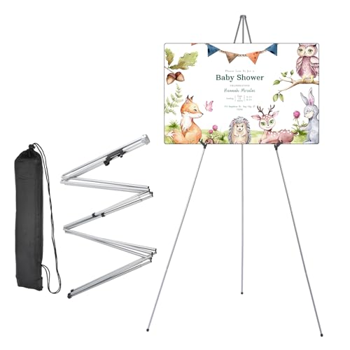 uxcell Staffelei Ständer für Display, 167,6 cm Metall-Boden-Staffelei Ständer für Hochzeitsschild, verstellbares Stativ-Staffelei zum Malen von Leinwand, Display-Show, Kunst, Silber uxcell Staffelei Ständer für Display, 167,6 cm Metall-Boden-Staffelei Ständer für Hochzeitsschild, verstellbares Stativ-Staffelei zum Malen von Leinwand, Display-Show, Kunst, Silber von uxcell