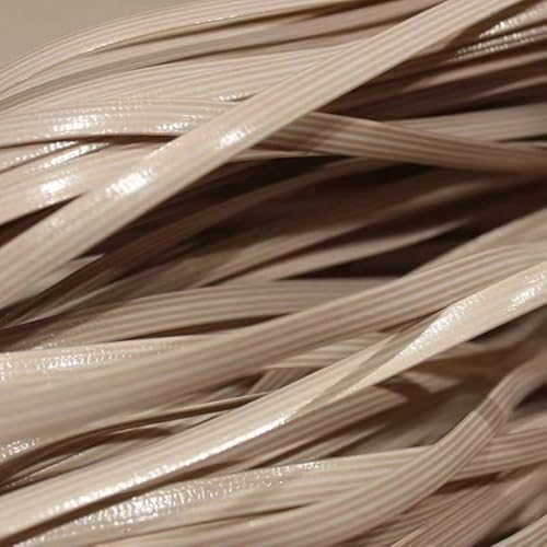 Rattan-MöBel Befestigungsset Korbgeflecht/Gradient Flat Rattan Weaving Graues, 500g 70-80m Flaches Kunststoffgeflecht, FüR Strick- Und Reparaturen, Rattan-Stuhl, Tischkorb (Color : G, Size : 8MM) von uyeoco
