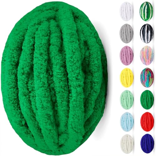 uyeoco Chunky Wolle Zum Häkeln Wolle Zum Häkeln Dickes Garn Dicke Wolle Zum Handstricken Handstrickgarn Decke Stricken Mit Hände Handstrickwolle Armstricken Yarn(Colour 17,1 roll(250g)) von uyeoco