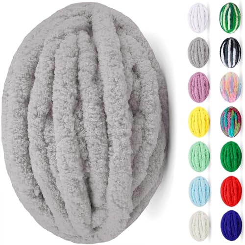 uyeoco Chunky Wolle Zum Häkeln Wolle Zum Häkeln Dickes Garn Dicke Wolle Zum Handstricken Handstrickgarn Decke Stricken Mit Hände Handstrickwolle Armstricken Yarn(Colour 19,5 roll(1250g)) von uyeoco