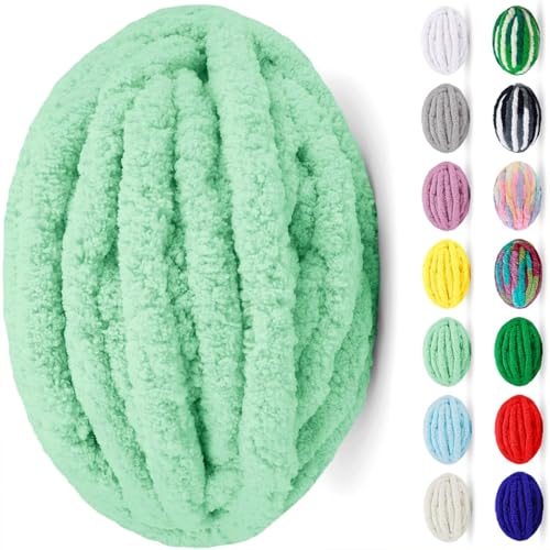 uyeoco Chunky Wolle Zum Häkeln Wolle Zum Häkeln Dickes Garn Dicke Wolle Zum Handstricken Handstrickgarn Decke Stricken Mit Hände Handstrickwolle Armstricken Yarn(Colour 28,1 roll(250g)) von uyeoco