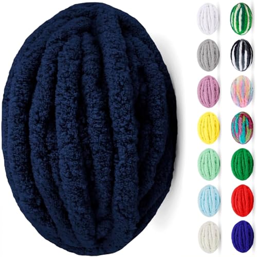 uyeoco Chunky Wolle Zum Häkeln Wolle Zum Häkeln Dickes Garn Dicke Wolle Zum Handstricken Handstrickgarn Decke Stricken Mit Hände Handstrickwolle Armstricken Yarn(Colour 3,1 roll(250g)) von uyeoco