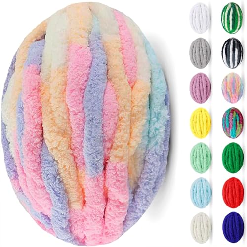 uyeoco Dickes Garn Dicke Wolle Zum Handstricken Handstrickgarn Decke Stricken Mit Hände Armstricken Yarn(Colour 6,10 roll(2500g)) von uyeoco