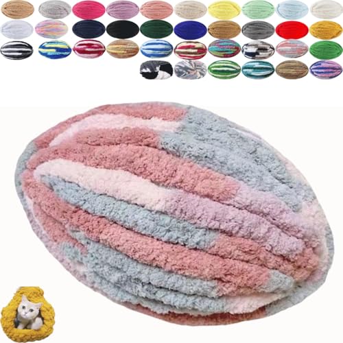 uyeoco Dicke Wolle Garn 250g Sperrige Armstricken Wolle Soft Arm Knitting Grobstrick Weiches Wollgarn zum Häkeln für Decke Perfekt zum Weben von Haustier Nest Decken(14@,2 roll(500g)) von uyeoco