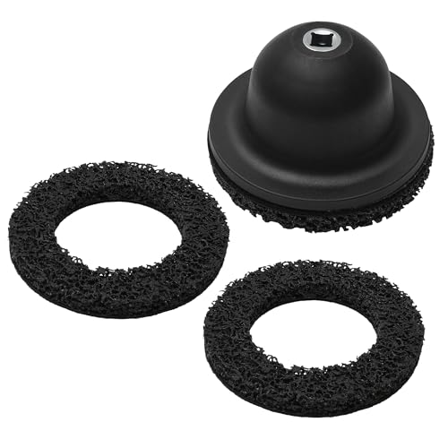 uyoyous 3 Teiliges Radnabenschleifer Ø 150 mm, Nabenschleifer für 1/2" Schlagschrauber, Kugelkopfschleifer Innen-Ø 90 mm für Felgenreinigung, Schleifen, Entrosten uyoyous 3 Teiliges Radnabenschleifer Ø 150 mm, Nabenschleifer für 1/2" Schlagschrauber, Kugelkopfschleifer Innen-Ø 90 mm für Felgenreinigung, Schleifen, Entrosten von uyoyous