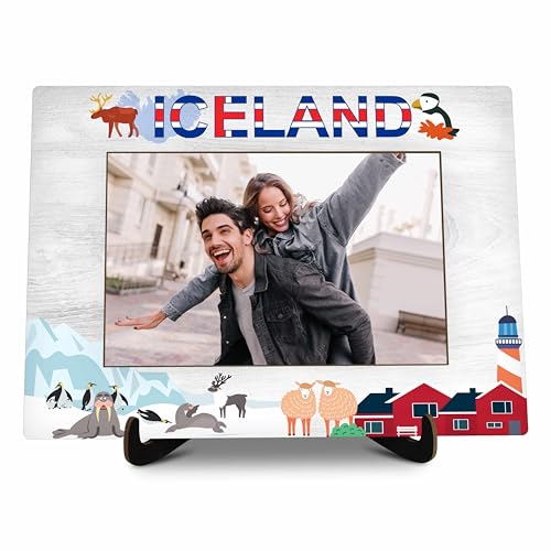 Island-Bilderrahmen aus Holz, Schreibtisch-Bilderrahmen mit Ständer, isländische Souvenirs für Frauen und Männer, Island-Familienurlaub, Island-Familienurlaub, Island-Familie, Hochzeitsgeschenke, Island-Bilderrahmen aus Holz, Schreibtisch-Bilderrahmen mit Ständer, isländische Souvenirs für Frauen und Männer, Island-Familienurlaub, Island-Familienurlaub, Island-Familie, Hochzeitsgeschenke, von valucise