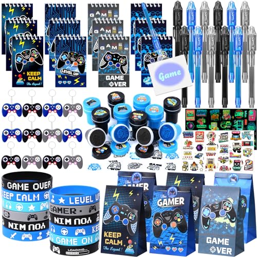 vamei 84Pcs Videospiel Party Mitgebsel Kindergeburtstag Gastgeschenke mit Geheimstift Notizbuch Schlüsselanhänger Silikon Armband Stempel Aufkleber Partytüten Videospiel Give Aways Pinata Füllung vamei 84Pcs Videospiel Party Mitgebsel Kindergeburtstag Gastgeschenke mit Geheimstift Notizbuch Schlüsselanhänger Silikon Armband Stempel Aufkleber Partytüten Videospiel Give Aways Pinata Füllung von vamei