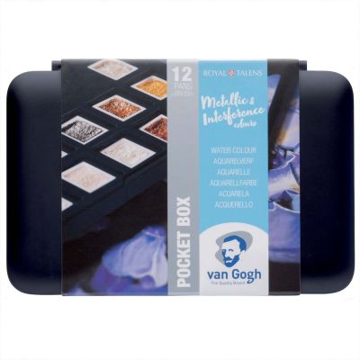 Aquarell Set Metallic Farben 12 Näpfchen von van Gogh