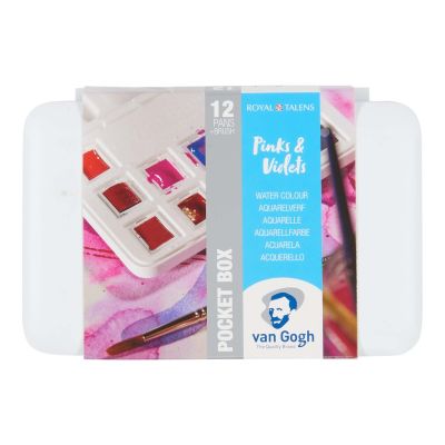 Aquarell Set rosa-violett 12 Näpfchen von van Gogh