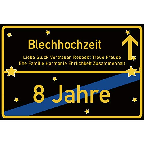 vanva Blechhochzeit Schild Blechhochzeit Ortsschild 30x20 cm Liebe Hochzeit 8. Hochzeitstag Party Deko Geschenke Dekoration Hochzeits-Deko Blechhochzeit Geschenkideen vanva Blechhochzeit Schild Blechhochzeit Ortsschild 30x20 cm Liebe Hochzeit 8. Hochzeitstag Party Deko Geschenke Dekoration Hochzeits-Deko Blechhochzeit Geschenkideen von vanva