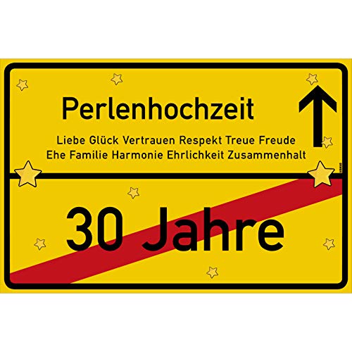 vanva Perlenhochzeit Schild Perlenhochzeit Ortsschild 30x20 cm Liebe Hochzeitsgeschenk 30. Hochzeitstag Party Deko Geschenke Dekoration Hochzeits-Deko Perlenhochzeit Geschenkideen vanva Perlenhochzeit Schild Perlenhochzeit Ortsschild 30x20 cm Liebe Hochzeitsgeschenk 30. Hochzeitstag Party Deko Geschenke Dekoration Hochzeits-Deko Perlenhochzeit Geschenkideen von vanva