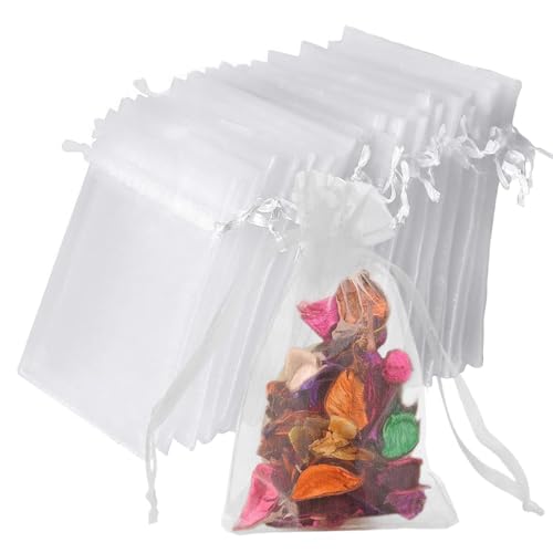 vaolmlop 100 Stück 10 * 15 cm Geschenk Hochzeit Säckchen,Organza Beutel Mit Kordelzug,Organza Säckchen Weiß Organzabeutel Schmucksäckchen Geschenktüten Für Hochzeit Oder Fest Party vaolmlop 100 Stück 10 * 15 cm Geschenk Hochzeit Säckchen,Organza Beutel Mit Kordelzug,Organza Säckchen Weiß Organzabeutel Schmucksäckchen Geschenktüten Für Hochzeit Oder Fest Party von vaolmlop