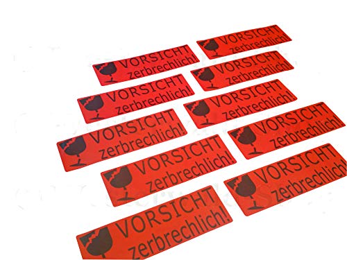 100 Stück Aufkleber Etikett Vorsicht Zerbrechlich Paket Karton Vorsicht Glas 100 Stück Aufkleber Etikett Vorsicht Zerbrechlich Paket Karton Vorsicht Glas von varivendo