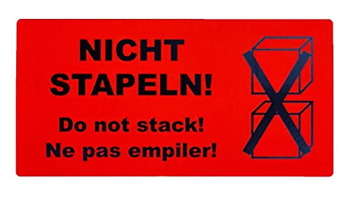 50 Aufkleber Etikett Versandaufkleber Nicht stapeln 50 Aufkleber Etikett Versandaufkleber Nicht stapeln von varivendo