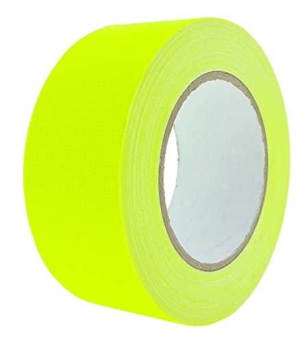 varivendo NEON Klebeband 19mm x 25m Gewebeband matt fluoreszierend (NEON-gelb 19mmx25m) von varivendo