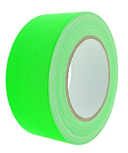 varivendo NEON Klebeband 19mm x 25m Gewebeband matt fluoreszierend (NEON-grün 19mmx25m) von varivendo