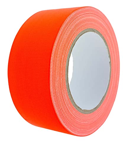 varivendo NEON Klebeband 19mm x 25m Gewebeband matt fluoreszierend (NEON-orange 19mmx25m) von varivendo