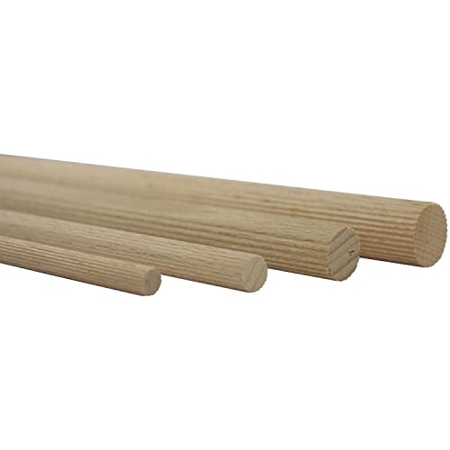 vasalat Holzstäbe gerillt zum Basteln 100cm x 10mm Buche Natur Inhalt 12 Stück vasalat Holzstäbe gerillt zum Basteln 100cm x 10mm Buche Natur Inhalt 12 Stück von vasalat