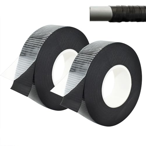 2 Stück Selbstverschweißendes Lsolierband, 5m X 23mm X 0.8mm Selbstverschweißendes Klebeband,Isolierband Schwarz,Dichtband Selbstklebend Wasserdicht,Für Schlauch Notfallreparatur Kabelisolierung von vcsjw
