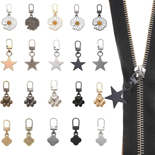 20 Stück Reißverschluss Zipper,Ersatzteile Reißverschluss,Reißverschluss Anhänger Metall,Universal Reißverschluss,Abnehmbares Metall Zipper Pull,Reißverschluss Zieher,Für Koffer Jackenrucksäcke Mantel 20 Stück Reißverschluss Zipper,Ersatzteile Reißverschluss,Reißverschluss Anhänger Metall,Universal Reißverschluss,Abnehmbares Metall Zipper Pull,Reißverschluss Zieher,Für Koffer Jackenrucksäcke Mantel von vcsjw