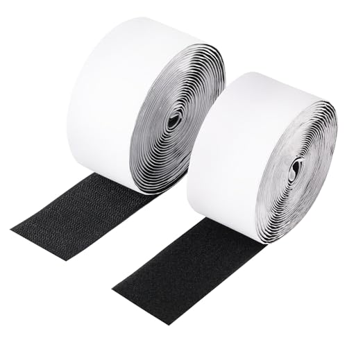 Klettband Selbstklebend 5m x 50mm, Klettverschluss selbstklebend Doppelseitig Extra Breit für Befestigung, Organisation und Aufbewahrung von Werkzeugen, Schwarz Klettband Selbstklebend 5m x 50mm, Klettverschluss selbstklebend Doppelseitig Extra Breit für Befestigung, Organisation und Aufbewahrung von Werkzeugen, Schwarz von vebulon