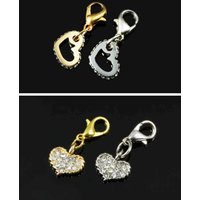 Charms Anhänger Herz mit Strass Bettelarmband Kette, neu Charms Anhänger Herz mit Strass Bettelarmband Kette, neu von vendor-unknown