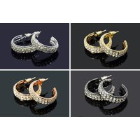 Creolen mit Zirkonia Ohrstecker Ohrringe Ohrhänger Ohrschmuck, OS-5 Creolen mit Zirkonia Ohrstecker Ohrringe Ohrhänger Ohrschmuck, OS-5 von vendor-unknown