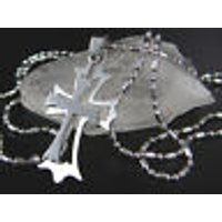Edelstahl Kreuz Anhänger mit Kette Gothic Tribal 60 cm Halskette Edelstahlkette von vendor-unknown