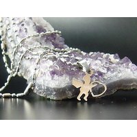 Edelstahl Schutzengel Anhänger mit Kette Engel mit Herz Halskette von vendor-unknown