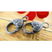 Karabiner XL 2 Stk. Verschluss Herz Blume 26x13mm Karabinerveschluss Karabiner XL 2 Stk. Verschluss Herz Blume 26x13mm Karabinerveschluss von vendor-unknown
