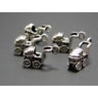 Kinderwagen Anhänger Charm 5 Stk. Bettelarmband Metallanhänger, A-248 Kinderwagen Anhänger Charm 5 Stk. Bettelarmband Metallanhänger, A-248 von vendor-unknown