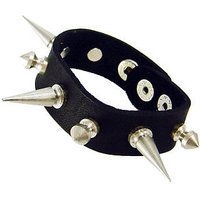 Lederarmband mit Nieten Armband Echt Leder schwarz Gothic Biker,#2 von vendor-unknown