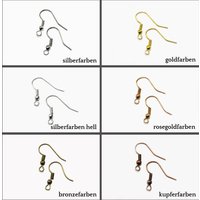 Ohrhaken 18 mm Ohrschmuck 20/50/100 Fischhaken Ohrringe Ohrhänger Brisuren, S5 Ohrhaken 18 mm Ohrschmuck 20/50/100 Fischhaken Ohrringe Ohrhänger Brisuren, S5 von vendor-unknown